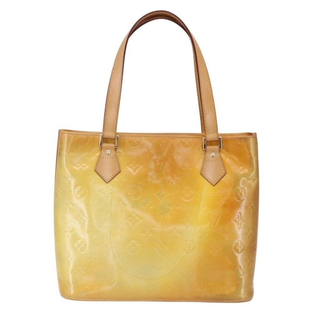 LOUIS VUITTON Monogram Vernis Houston Hand Bag Gris M91053 LV Auth BA8340 - Picture 3 of 16